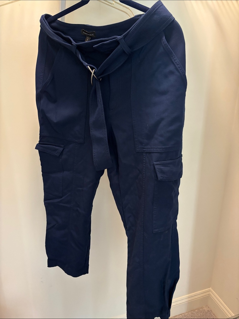 Banana Republic Navy Cargo High Rise